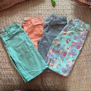THE CHILDRENS PLACE Set of 4 skimmers/Bermuda shorts  Girls Size 12